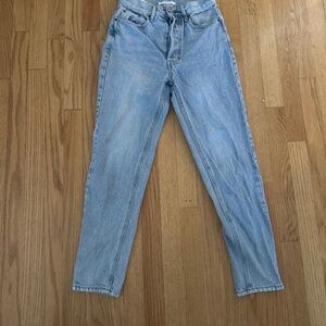 Pacsun Ultra High Rise Slim Light Wash Jeans Size 24